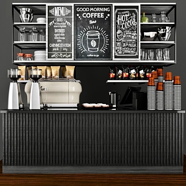 Cafe Dream: 3D Max Coffee Project 3D model image 1 