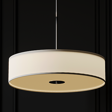 Drum Pendant Light: Convertible Elegance 3D model image 1 