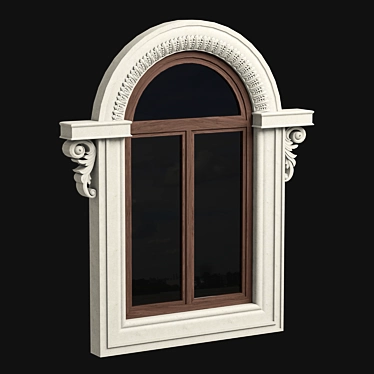 Elegant Trim: Decor Molding Facade 3D model image 1 