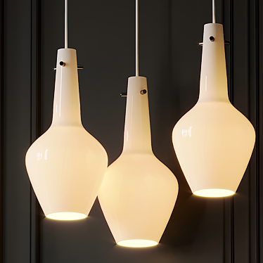 Capri Tall Pendant: Timeless Elegance in Jonathan Adler's Design 3D model image 1 