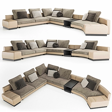 Modern Italian Minotti Daniels 3 3D model image 1 