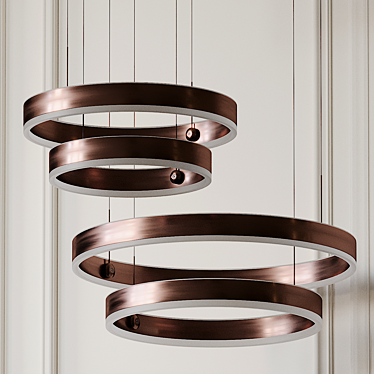 Elegant Rendezvous Pendant Light 3D model image 1 