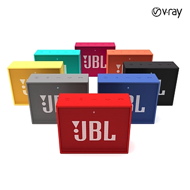 Portable JBL Go Speaker 3D model image 1 