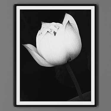  Sleek Black Framed Art 3D model image 1 