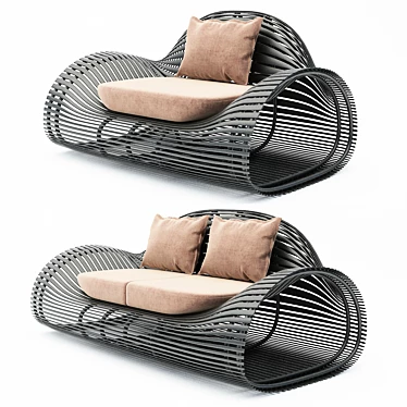Contemporary Elegance: High-Quality Modern Sofa 3D model image 1 