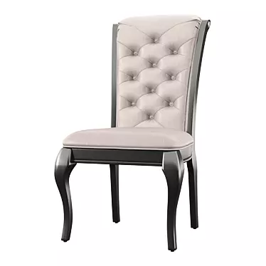 Elegant Routh Upholstered Dining Chair 3D model image 1 