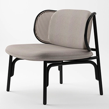 Suzenne Lounge Chair: Modern Comfort 3D model image 1 