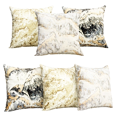 Luxury Comfort Pillows 3D model image 1 