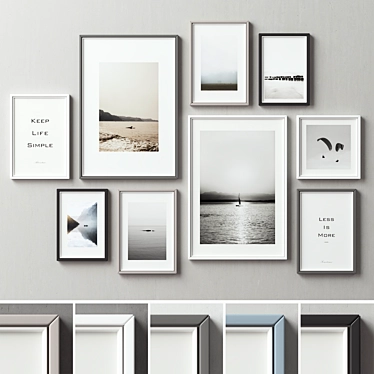 Versatile Picture Frames Collection 3D model image 1 