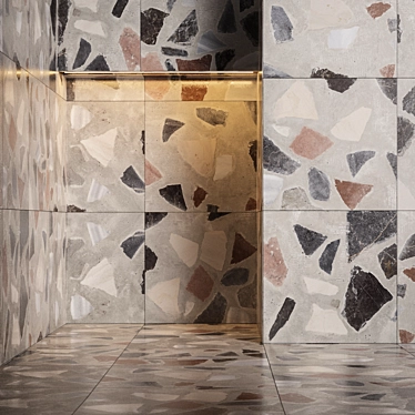 Seamless Terrazzo: Diffuse, Reflect, Bump 3D model image 1 