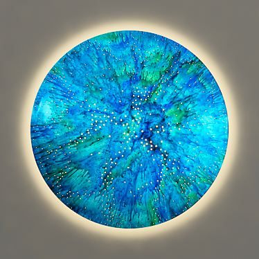 Blue Planet Art Light: Limited Edition Aluminum Handcraft 3D model image 1 