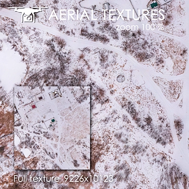 Winter Field Aerial Texture 3D model image 1 
