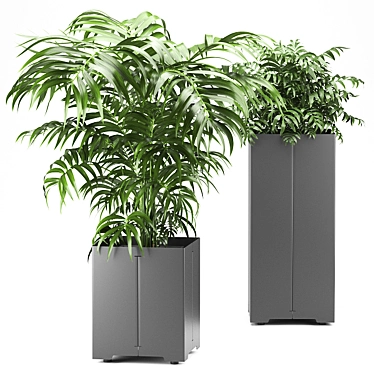 Cape Collection: Palm Tree Pot 3D model image 1 