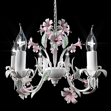 Rose Garden Carob Chandelier 3D model image 1 