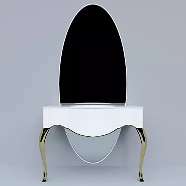 Elegant Gamadecor Piano Washbasin 3D model image 1 