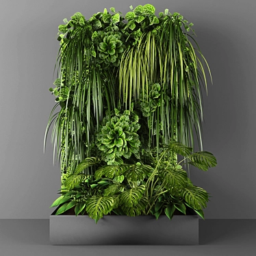 Vertical Greenery Wall Kit 3D model image 1 