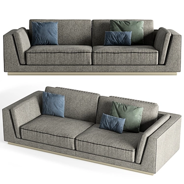 Contemporary Comfort: Opera Barry Sofa 3D model image 1 