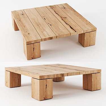 Merlin Table by La Redoute (100x28x100 cm) 3D model image 1 