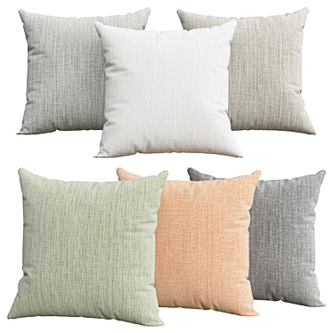 Luxury Comfort Pillows 3D model image 1 