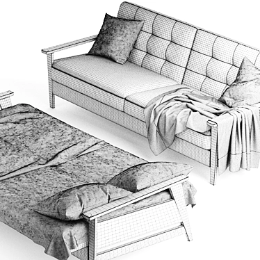 Olaf Click-Clack Sofa 3D model image 1 