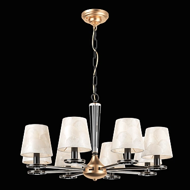 Luxurious Perla Lightstar Pendant Chandelier 3D model image 1 