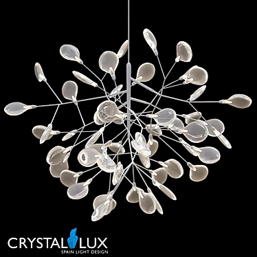 Elegant EVITA SP36 White Pendant 3D model image 1 