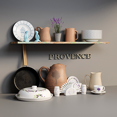 Charming Provence Kitchen Set 3D model image 1 