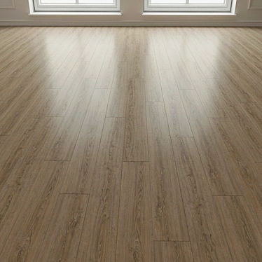 Title: Natural Wood Laminate Flooring 3D model image 1 