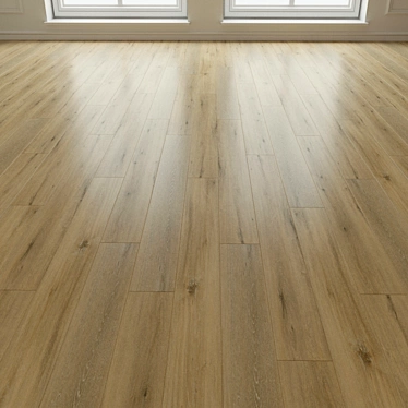 Natural Wood Laminate Parquet 3D model image 1 