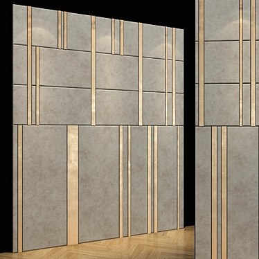 Elegant Wall Accent 3D model image 1 