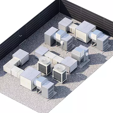 Rooftop HVAC Tech Model 3D model image 1 