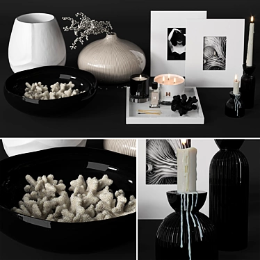 Title: Kelly Hoppen Decor Set 3D model image 1 