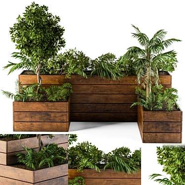 BlossomBox: Outdoor Plant Elegance 3D model image 1 