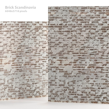 Seamless Scandinavian Brick Texture 3D model image 1 