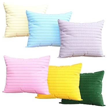 Cozy Decorative Pillows 3D model image 1 