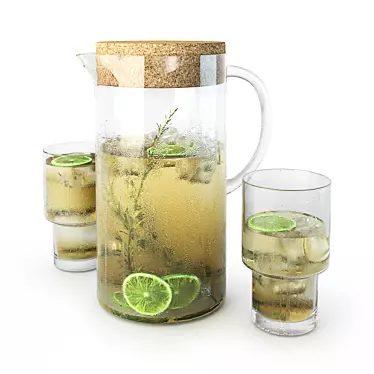 Chilled Beverage Pitcher 3D model image 1 