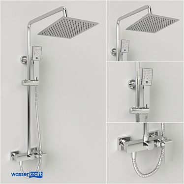 Ultimate Shower Set: A17702 3D model image 1 