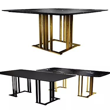 Modern Meridiani Tables for Urban Spaces 3D model image 1 