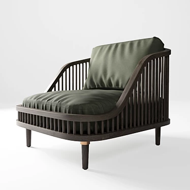 Modern Unwrap Chair: 3ds Max 2015 & Corona Renderer 3D model image 1 