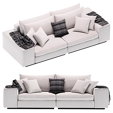 Grand Vista Sofa: Luxury and Style 3D model image 1 