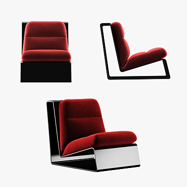Elegant Baxter Greta Chair 3D model image 1 