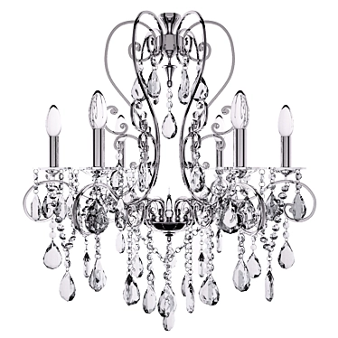 Elegant CHIARO Susanna Chandelier 3D model image 1 