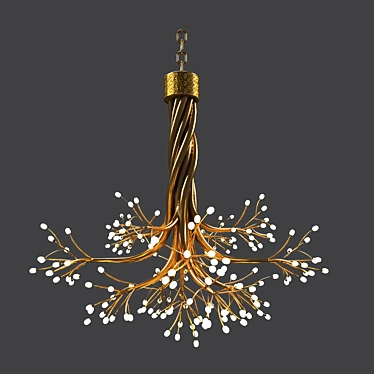 Elegant Crystal Luminaire 3D model image 1 