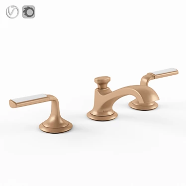 Kallista SCRIPT Low Spout Faucet 3D model image 1 