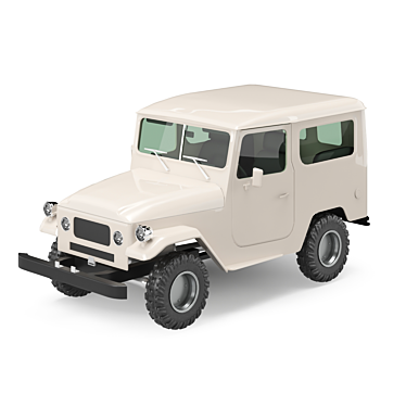 Powerful and Reliable Toyota Land Cruiser 3D model image 1 