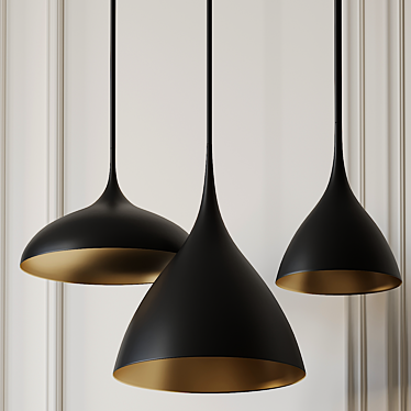 Elegant Agnes Pendant by AERIN 3D model image 1 