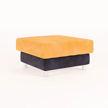 Stylish Ottoman: Versatile Functionality 3D model image 1 