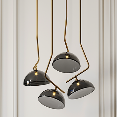 Elegant Ceiling Light: Sunset by Cattelan Italia 3D model image 1 