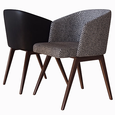 Elegant Creed Dining Chair: Minotti 3D model image 1 