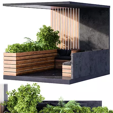 Urban Oasis: Rooftop & Balcony Furniture 3D model image 1 